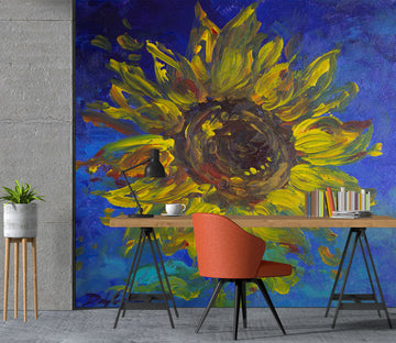 3D Sunflower 3118 Debi Coules Wall Mural Wall Murals