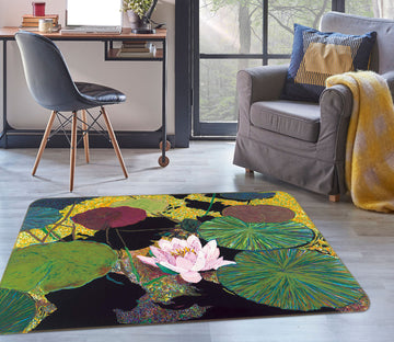 3D Steamy Pond 1124 Allan P. Friedlander Rug Non Slip Rug Mat