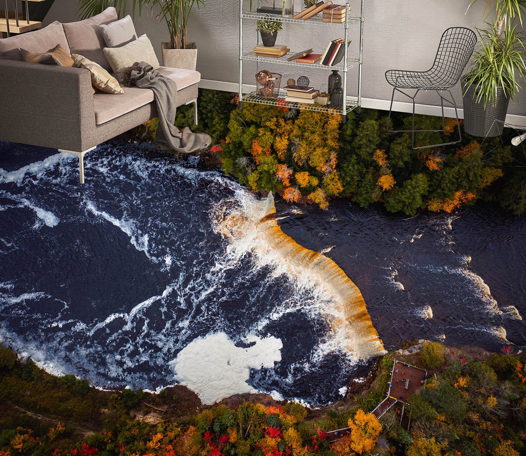 3D Lush Forest In Autumn 273 Floor Mural  Wallpaper Murals Rug & Mat Print Epoxy waterproof bath floor