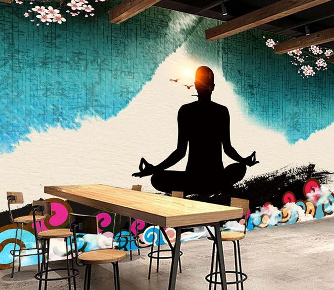 3D Yoga 140 Wall Murals Wallpaper AJ Wallpaper 2 