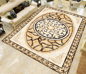 3D Black Pattern WG533 Floor Mural Wallpaper AJ Wallpaper 2 