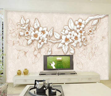 3D Beautiful Flowers WC73 Wall Murals Wallpaper AJ Wallpaper 2 
