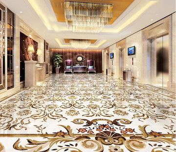 3D High-end Elegance 051 Floor Mural  Self-Adhesive Sticker Bathroom Non-slip Waterproof Flooring Murals
