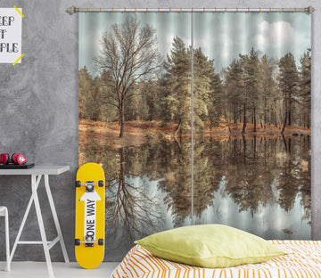 3D Forest Creek 6370 Assaf Frank Curtain Curtains Drapes