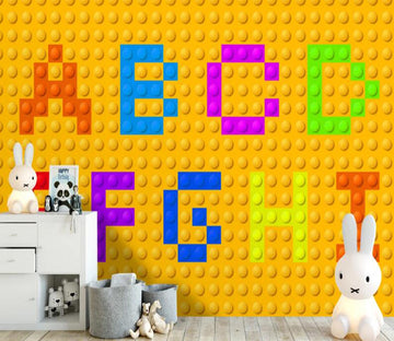 3D Colored Letters 232 Wall Murals