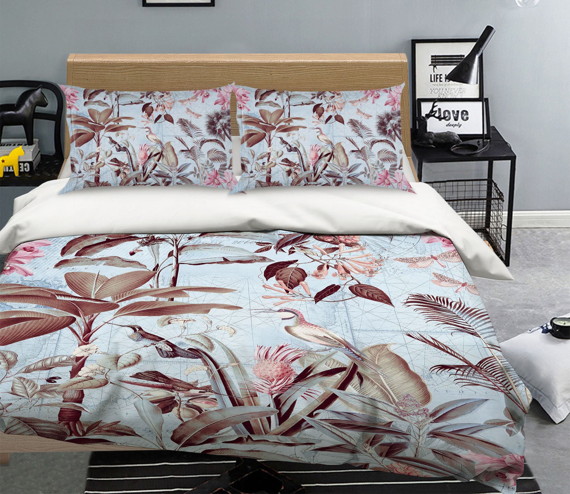 3D Winter Forest 128 Andrea haase Bedding Bed Pillowcases Quilt