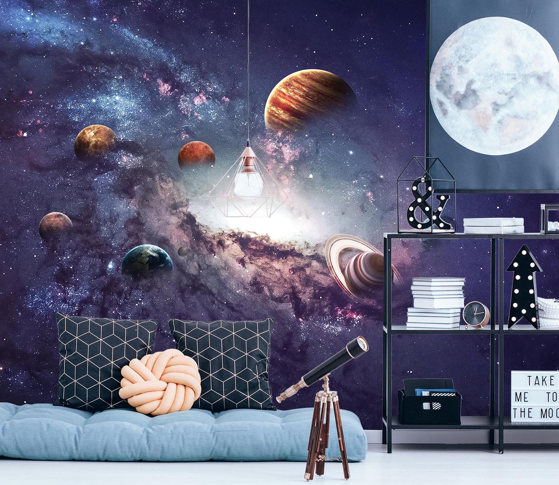 3D Cosmic Galaxy 129 Wall Murals Wallpaper AJ Wallpaper 2 
