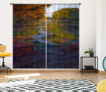 3D Clear River 243 Michael Tienhaara Curtain Curtains Drapes