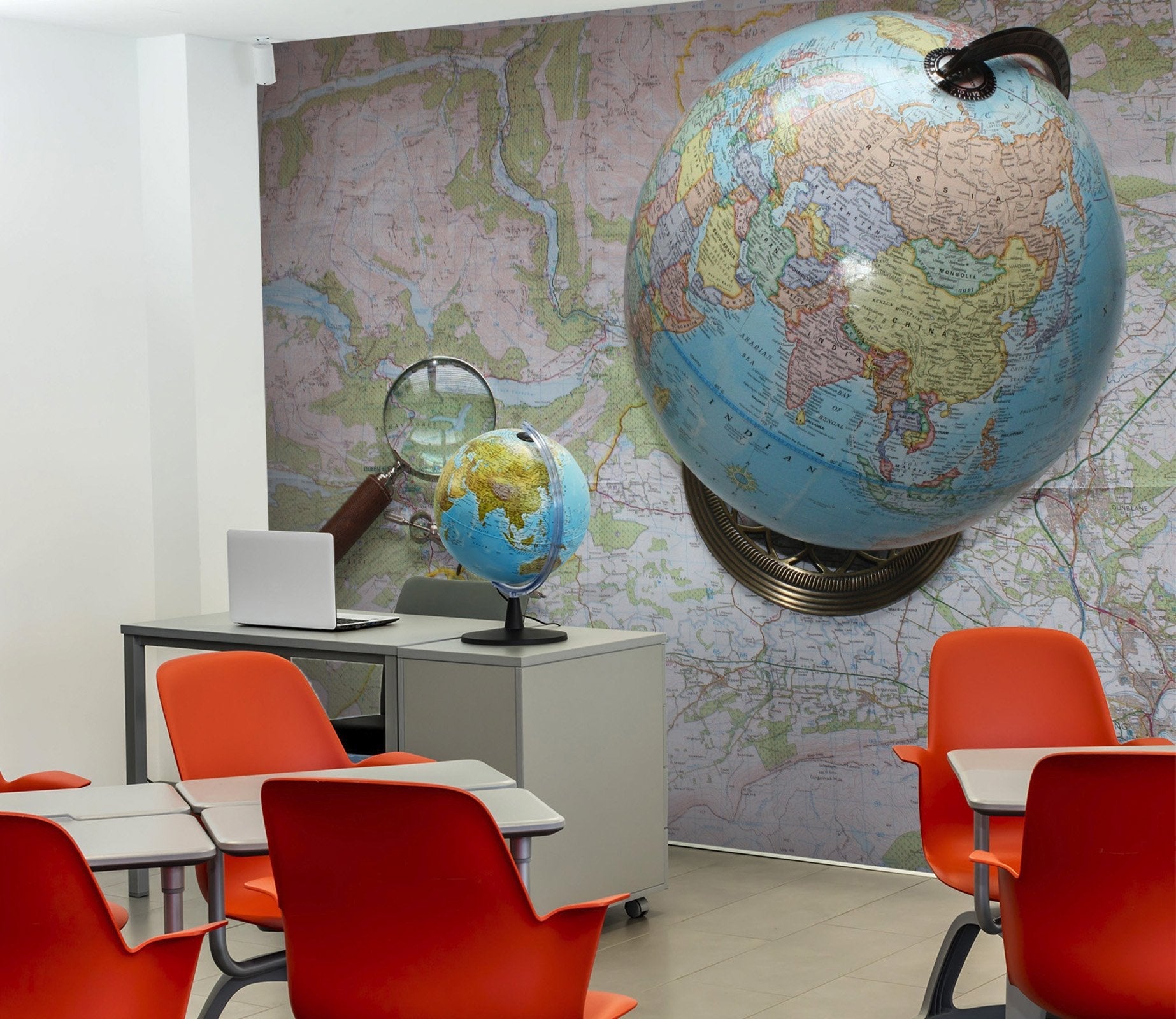 3D Maps and Globes 31 Wall Murals Wallpaper AJ Wallpaper 2 