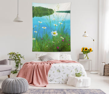 3D Daisy Lake 5287 Marina Zotova Tapestry Hanging Cloth Hang
