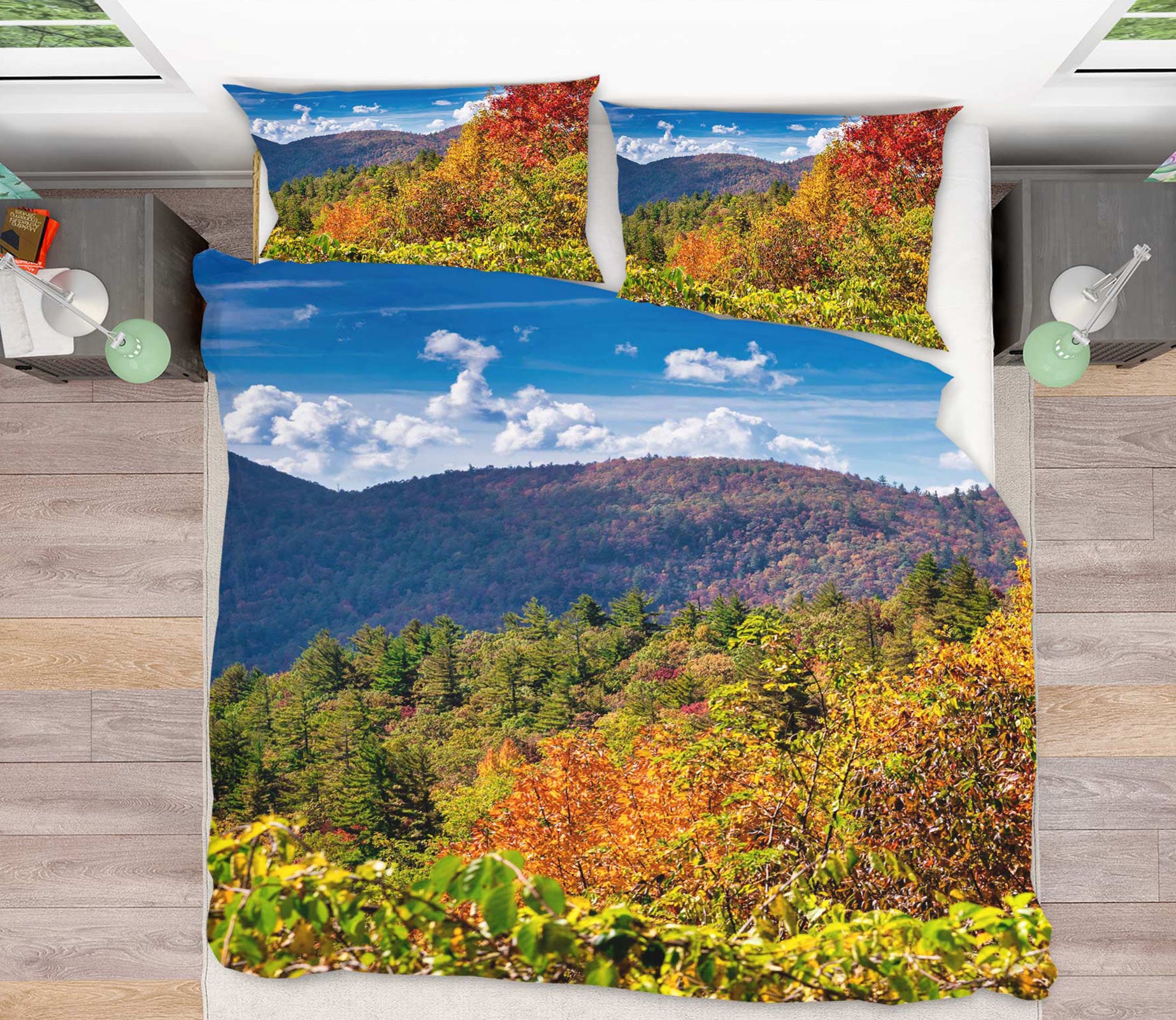 3D Mountain Forest 8569 Beth Sheridan Bedding Bed Pillowcases Quilt