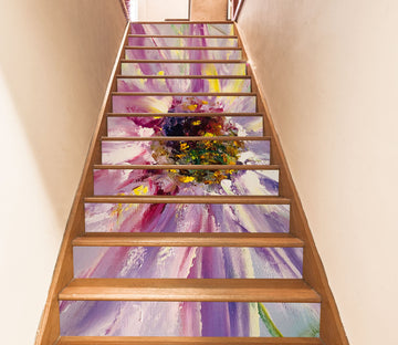 3D Purple Daisy Petals 2143 Skromova Marina Stair Risers