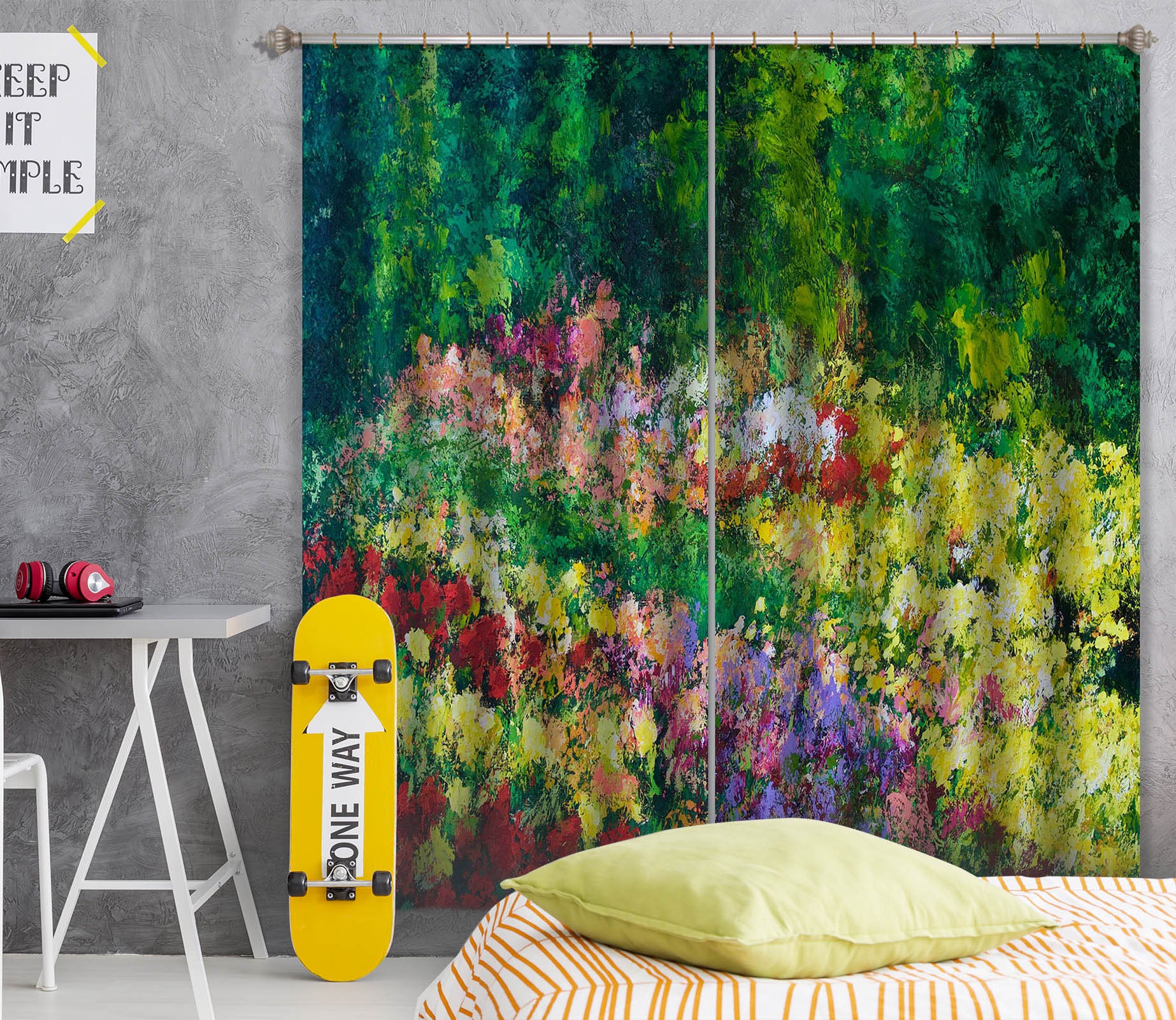 3D Forest Garden 192 Allan P. Friedlander Curtain Curtains Drapes