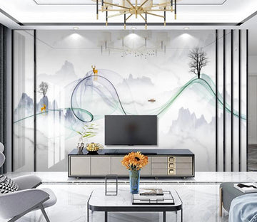 3D Elegant Ribbon 271 Wall Murals