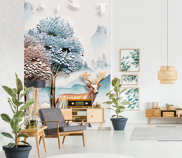 3D Colored Valley 063 Wall Murals