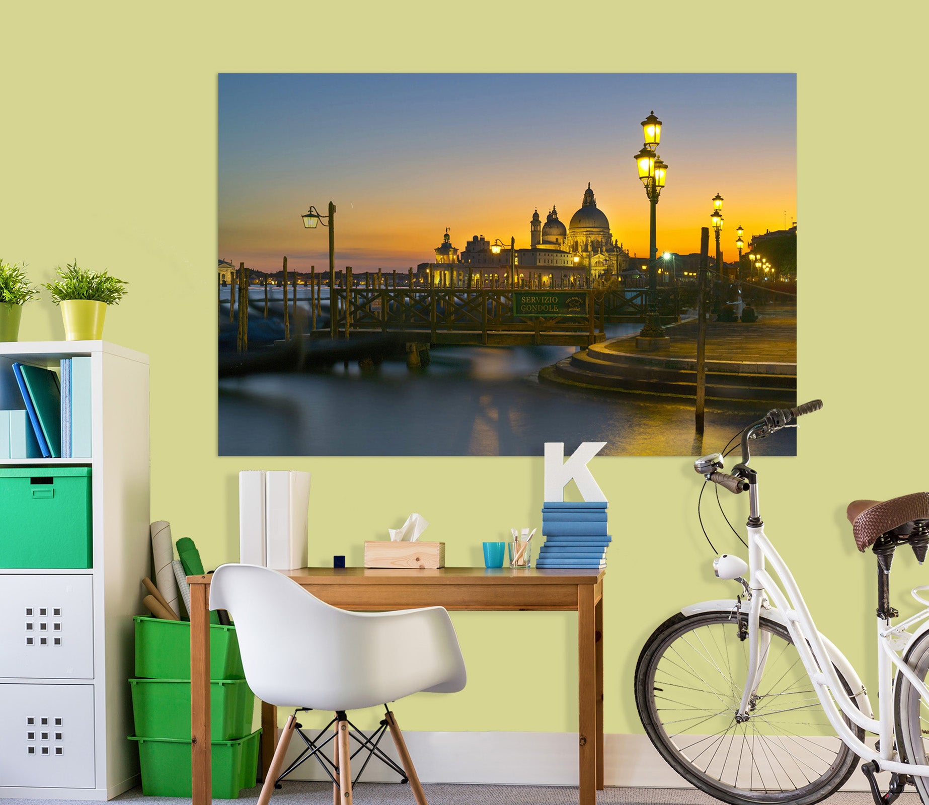 3D Sunset Lights 121 Marco Carmassi Wall Sticker