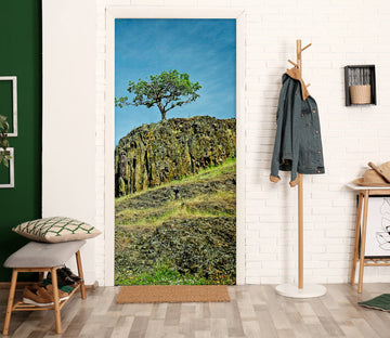 3D Grassy Tree Hillside 110230 Kathy Barefield Door Mural