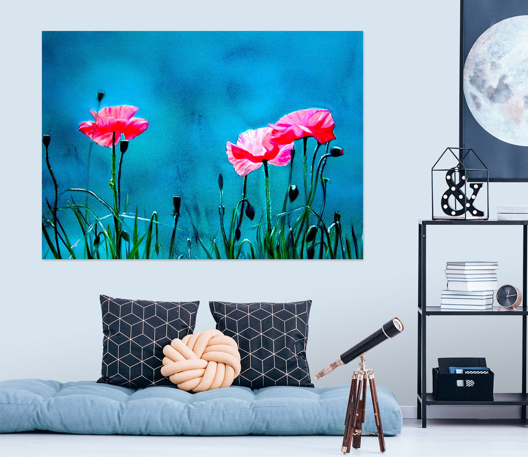 3D Pink Flowers 110110 Matthew Holden Bates Wall Sticker