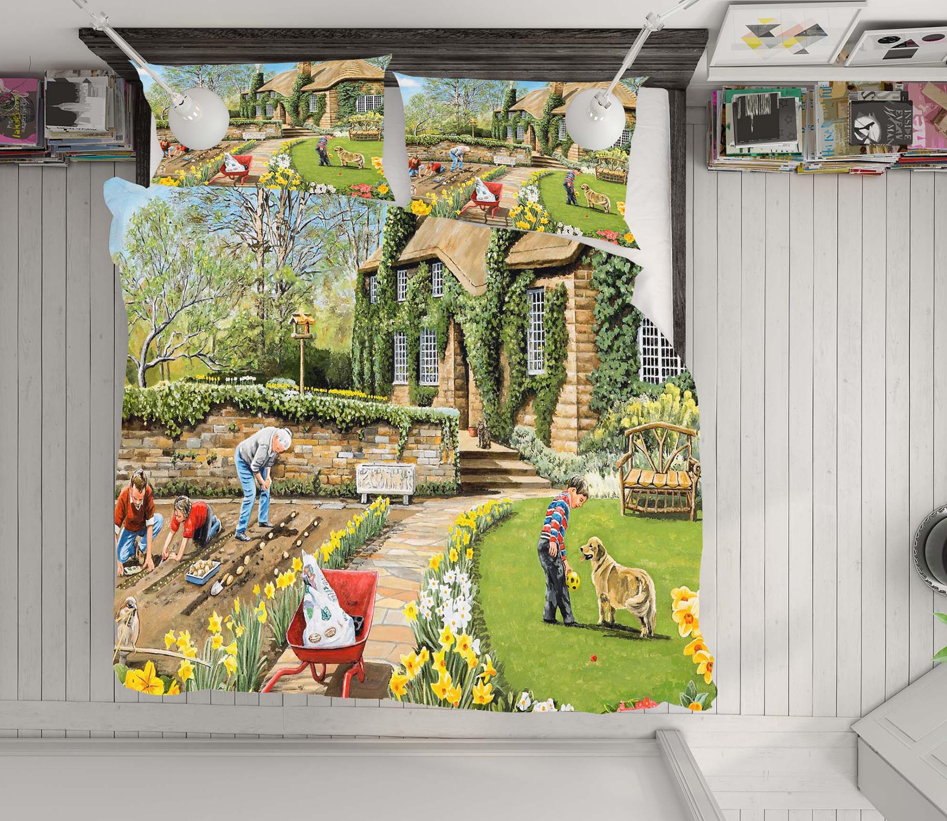 3D Spring Gardening 2051 Trevor Mitchell bedding Bed Pillowcases Quilt