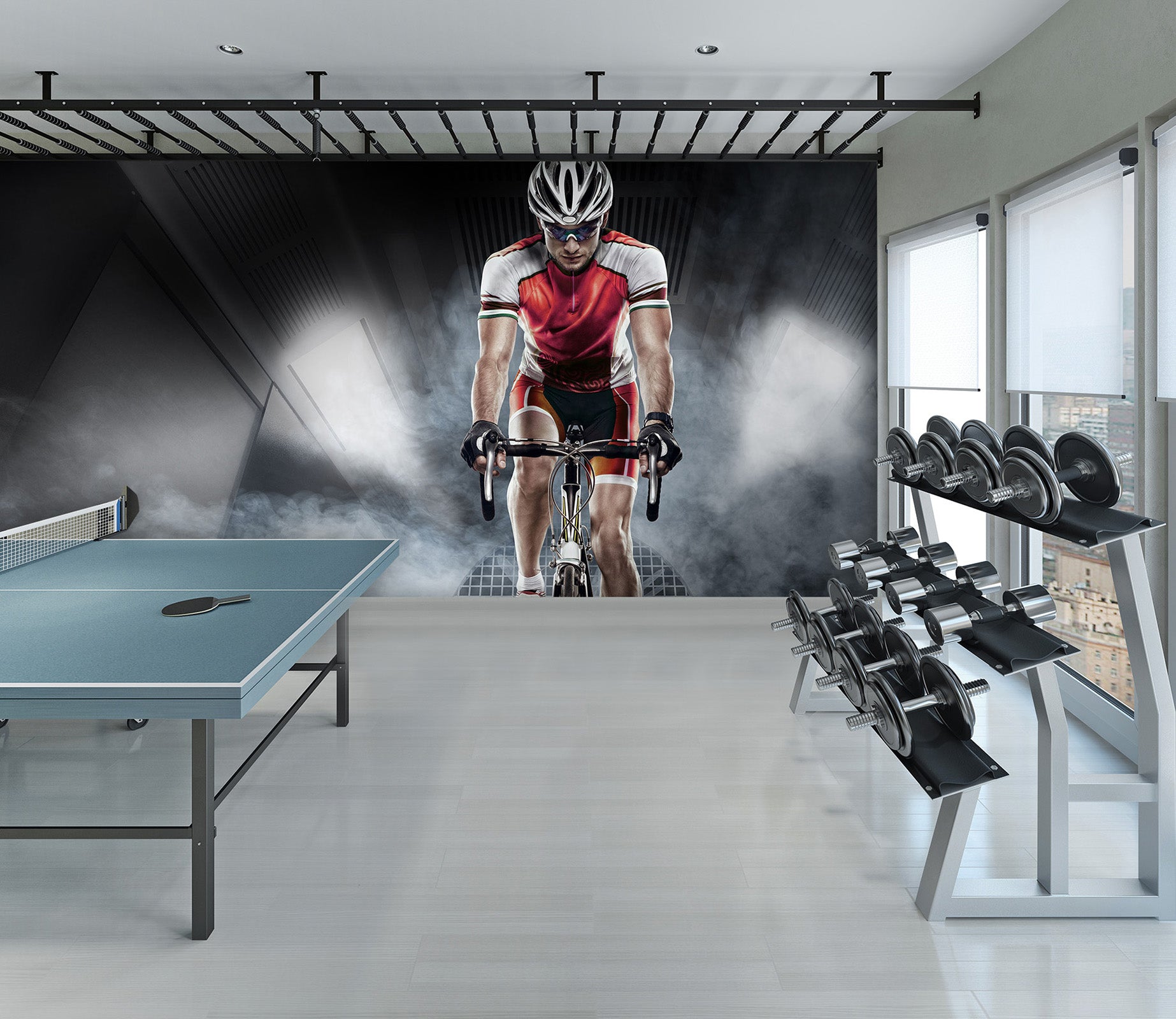3D Cycling 079 Wall Murals Wallpaper AJ Wallpaper 2 