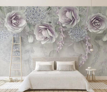 3D Rose Flower WC1753 Wall Murals