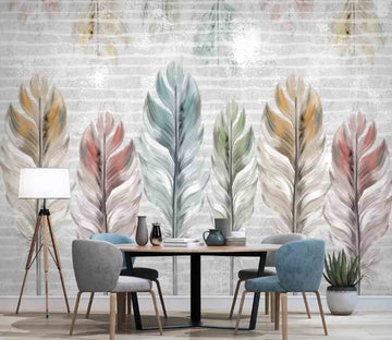 3D Colored Feather WC71 Wall Murals Wallpaper AJ Wallpaper 2 