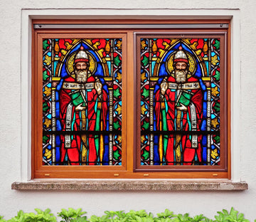 3D Religious Church 464 Window Film Print Sticker Cling Stained Glass UV Block