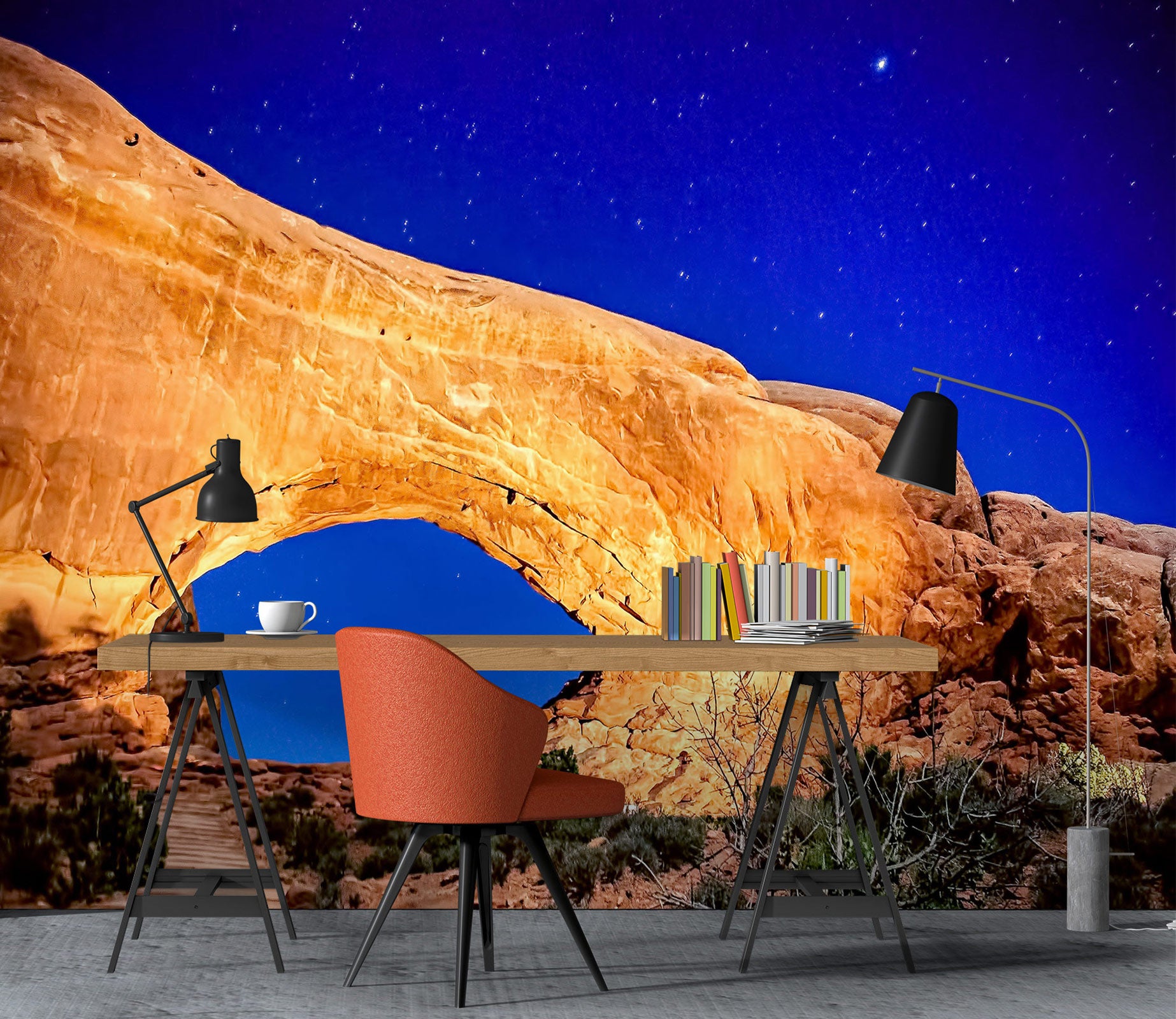 3D Starry Sky Stone 5255 Beth Sheridan Wall Mural Wall Murals