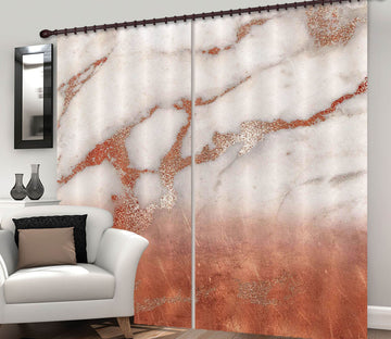 3D Red Gold Marble 190 Uta Naumann Curtain Curtains Drapes