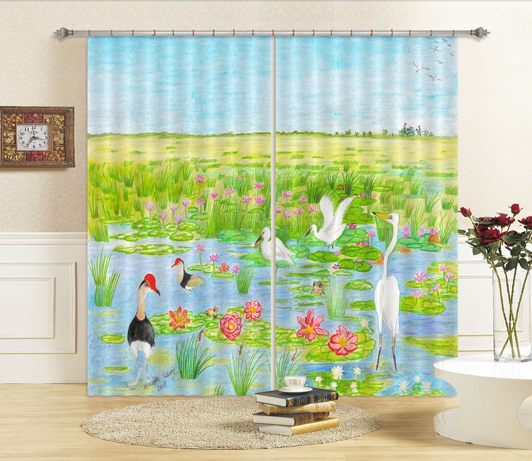 3D Spring Park 048 Michael Sewell Curtain Curtains Drapes