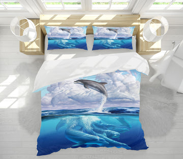 3D Dolphonic Symphony 2105 Jerry LoFaro bedding Bed Pillowcases Quilt
