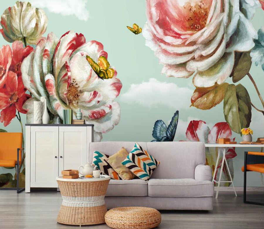 3D Beautiful Flowers 531 Wall Murals
