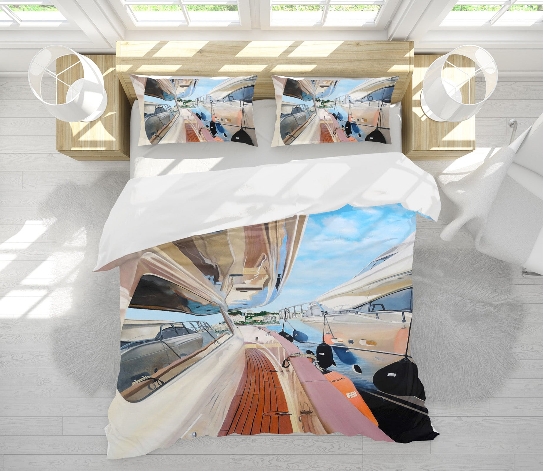 3D Ship Window 11039 Matthew Holden Bates Bedding Bed Pillowcases Quilt