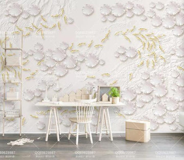 3D Goldfish Lotus Leaf 285 Wall Murals Wallpaper AJ Wallpaper 2 