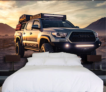 3D Automobile Hummer 104 Vehicle Wall Murals