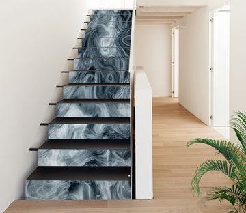3D Gray Layered Texture 440 Stair Risers