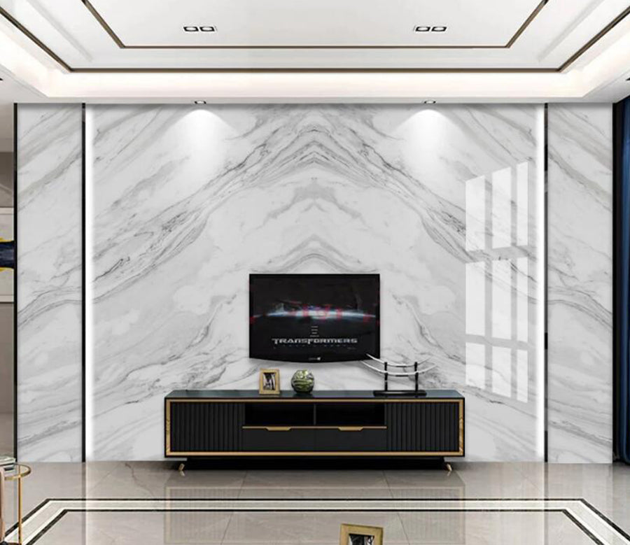 3D Triangle Ripple White 717 Wall Murals