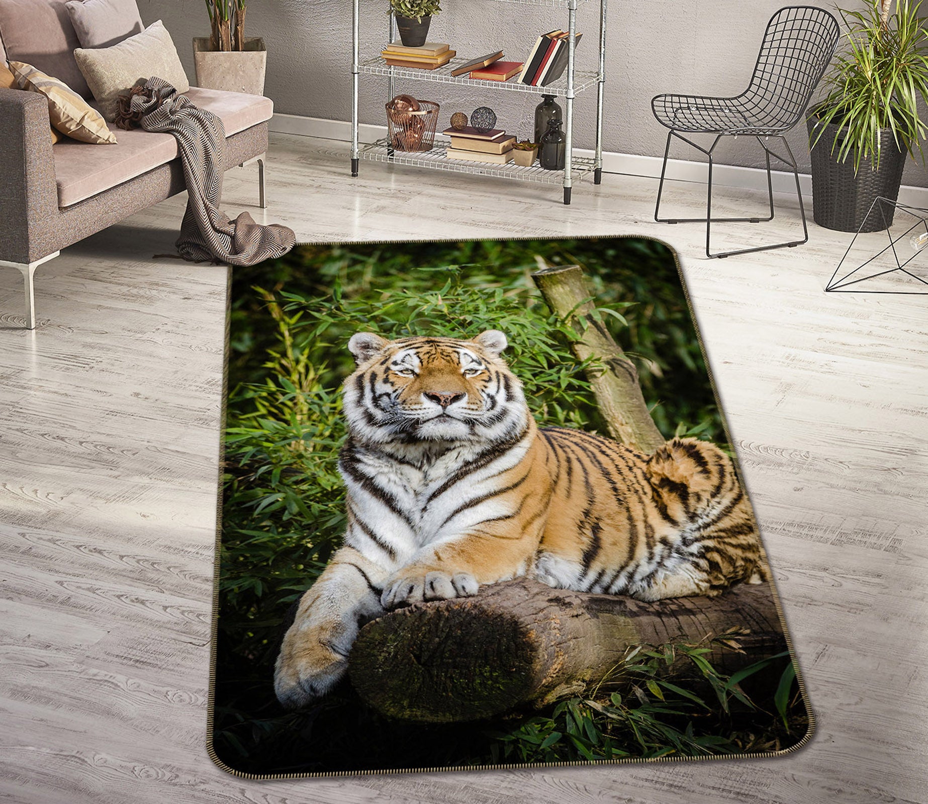 3D Tiger Nature 150 Animal Non Slip Rug Mat