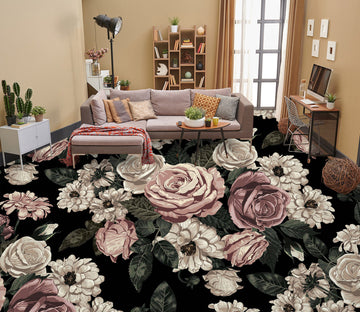 3D Time Art Flowers 1222 Floor Mural  Wallpaper Murals Self-Adhesive Removable Print Epoxy