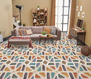 3D Retro Color Art 484 Floor Mural