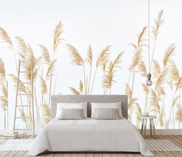 3D Golden Reed 1607 Wall Murals