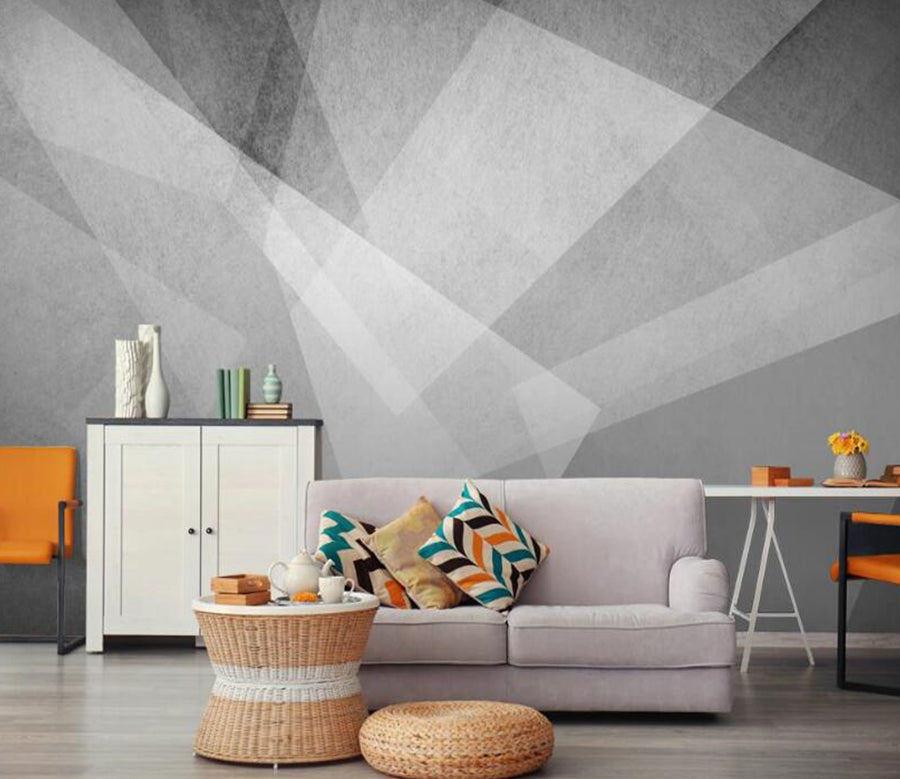 3D Three Colors Interlaced 629 Wall Murals