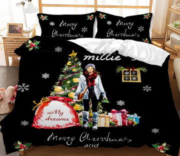 3D Gift 32082 Christmas Quilt Duvet Cover Xmas Bed Pillowcases