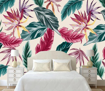 3D Colored Leaves 359 Wall Murals