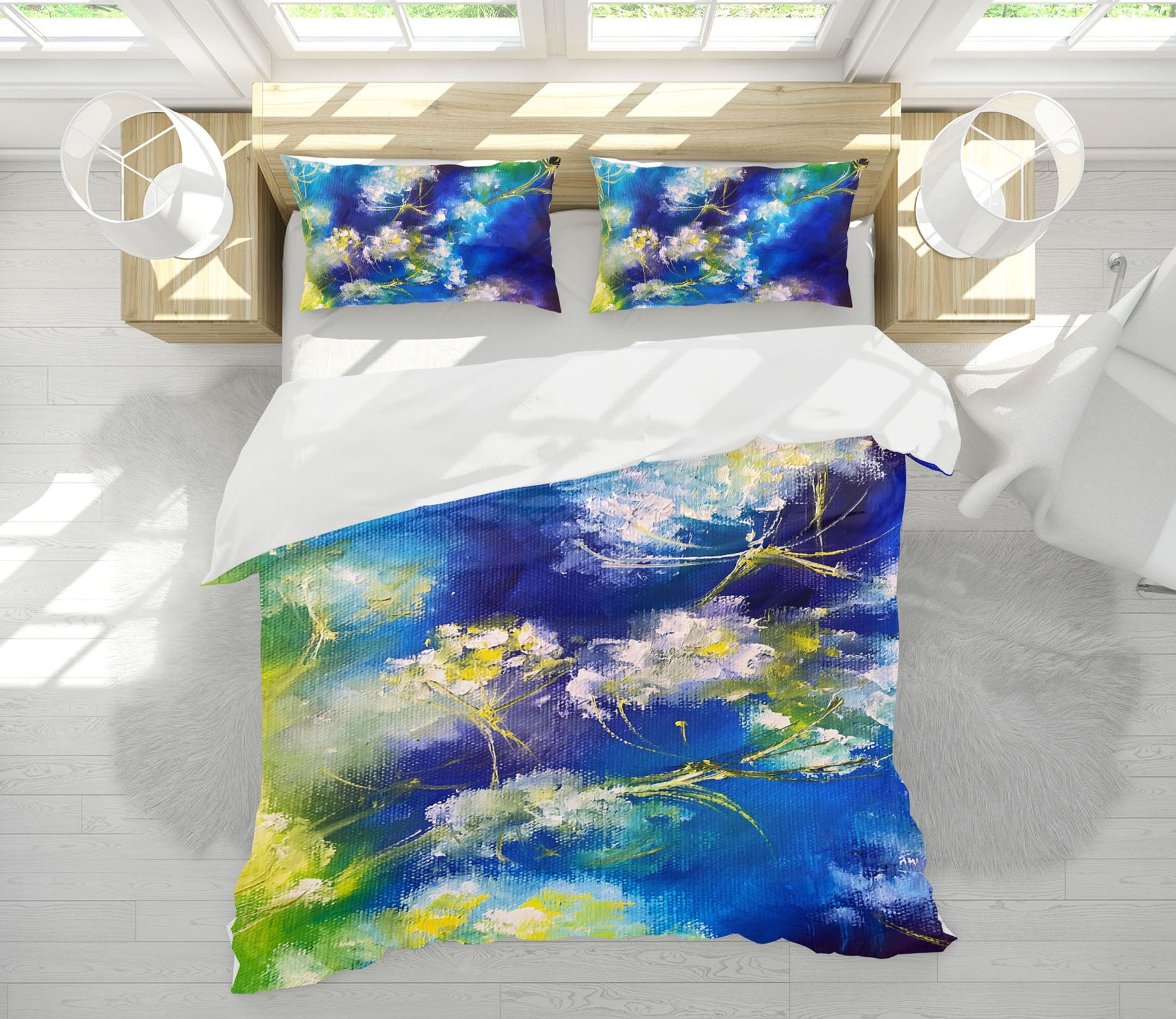 3D Watercolor Flowers 619 Skromova Marina Bedding Bed Pillowcases Quilt
