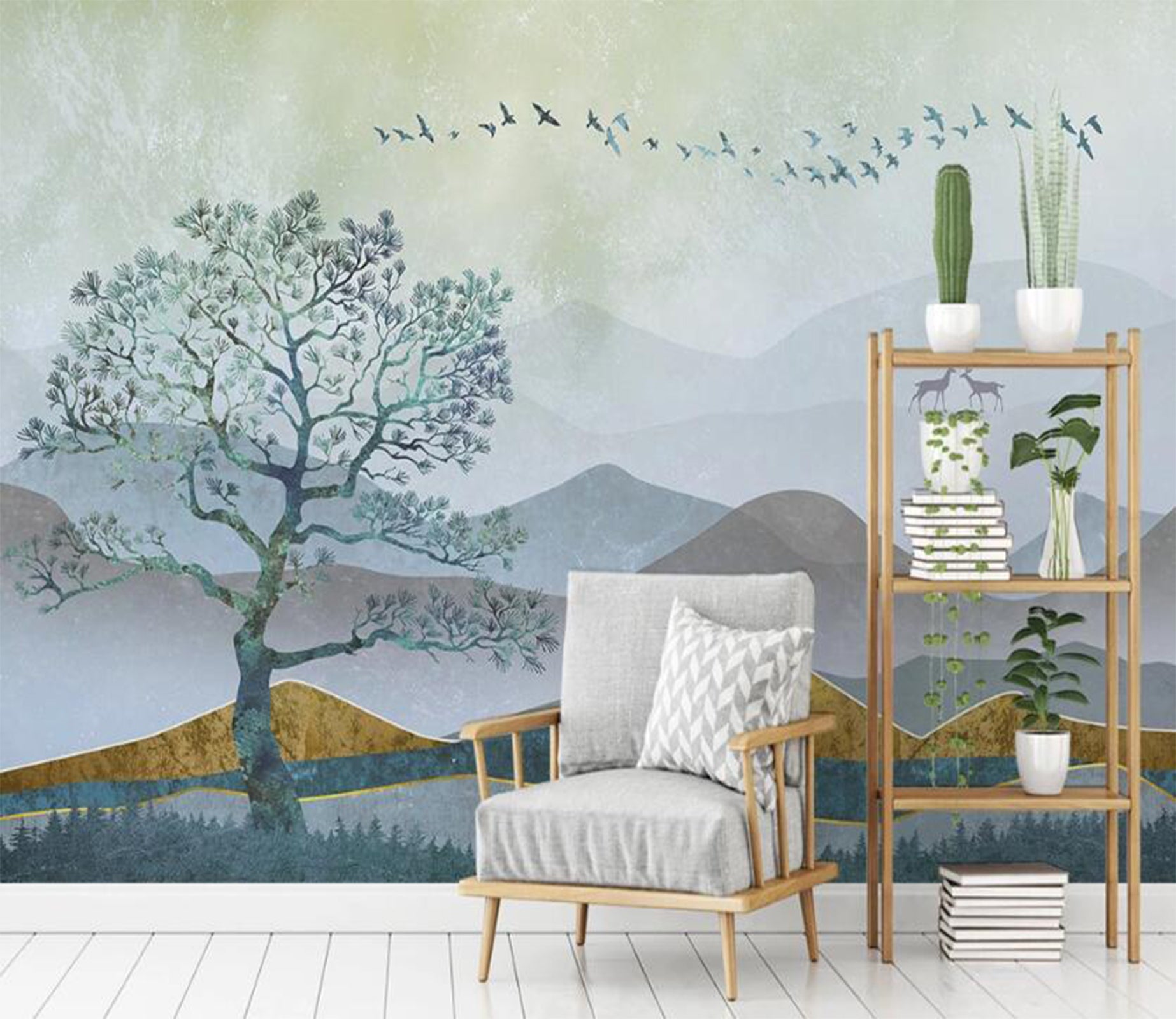 3D Quaint And Quiet Mountains 2158 Wall Murals