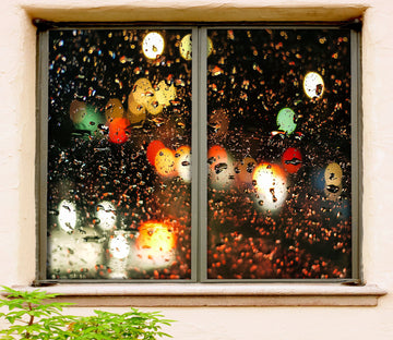 3D Water Droplets 290 Window Film Print Sticker Cling Stained Glass UV Block