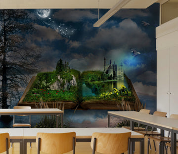 3D Book Mountain 140 Wall Murals