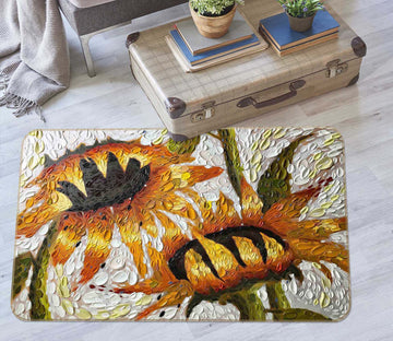 3D Sunflower 1018 Dena Tollefson Rug Non Slip Rug Mat