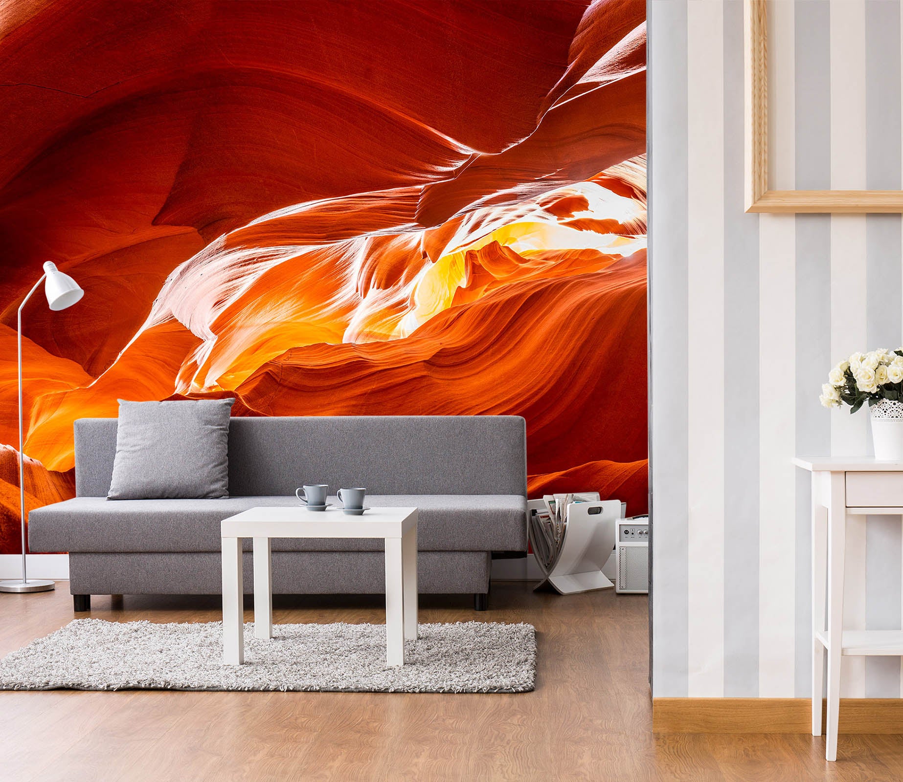 3D Red Magma 1443 Marco Carmassi Wall Mural Wall Murals